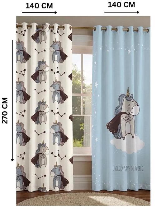 Unicorn Sky - ستارة أطفال 280سم×270 سم | طباعة ديجيتال