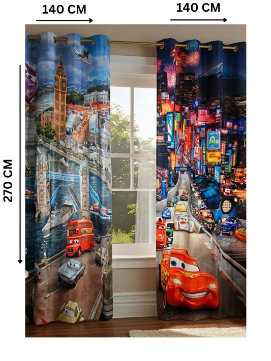 Racing Cars - ستارة أطفال 140×270 سم | طباعة ديجيتال