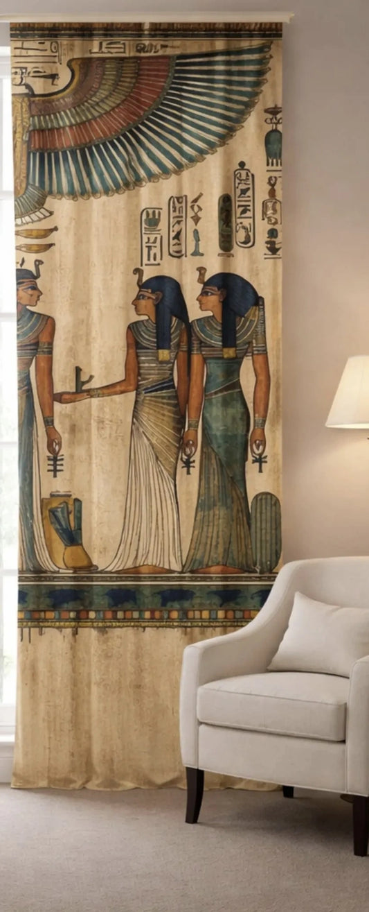 ستارة فرعونية بتصميم جداريات إيزيس المجنحة| ديكور مصري قديم فاخر