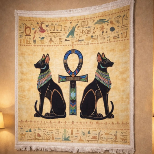 pharaonic-bastet-ankh-front-view-wall-rug-decor