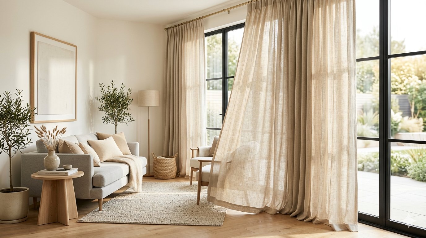 Modern Linen Curtains  |  ستائر كتان مودرن