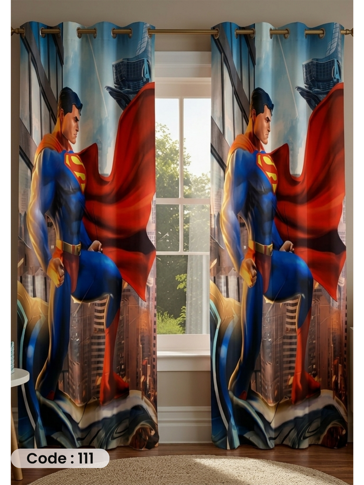 Super Hero - ستارة أطفال 280سم×270 سم | طباعة ديجيتال