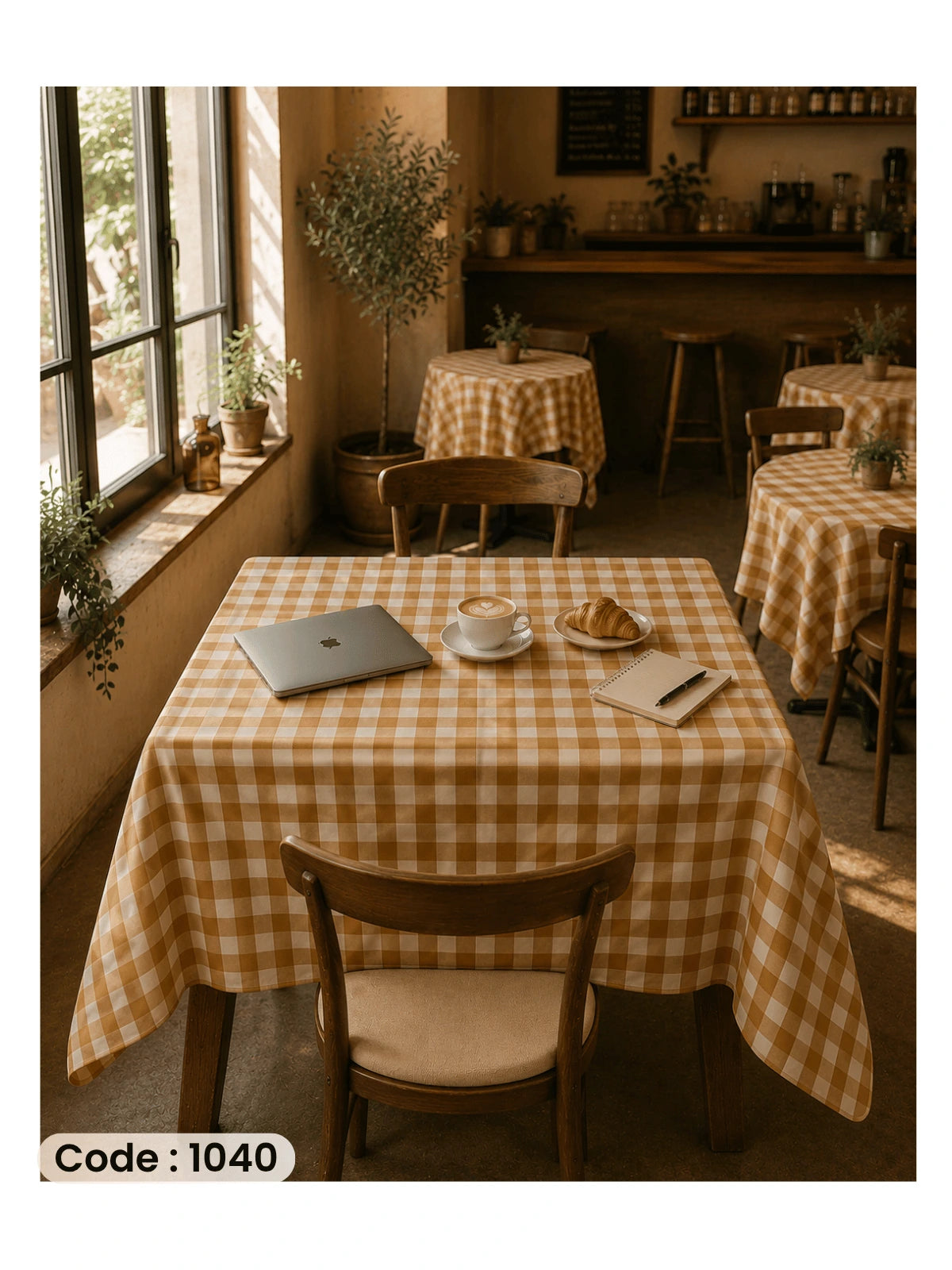 Classic Gingham Picnic Tablecloth | Premium Cotton Collection - مفرش كاروهات كلاسيك للحدائق والرحلات – قطن فاخر