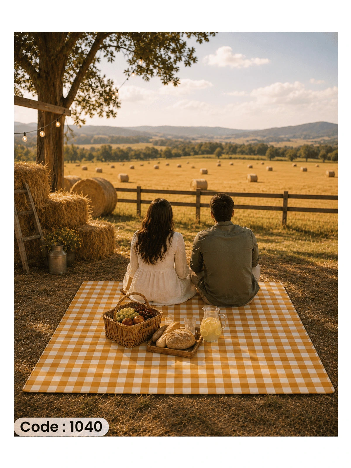 Classic Gingham Picnic Tablecloth | Premium Cotton Collection - مفرش كاروهات كلاسيك للحدائق والرحلات – قطن فاخر
