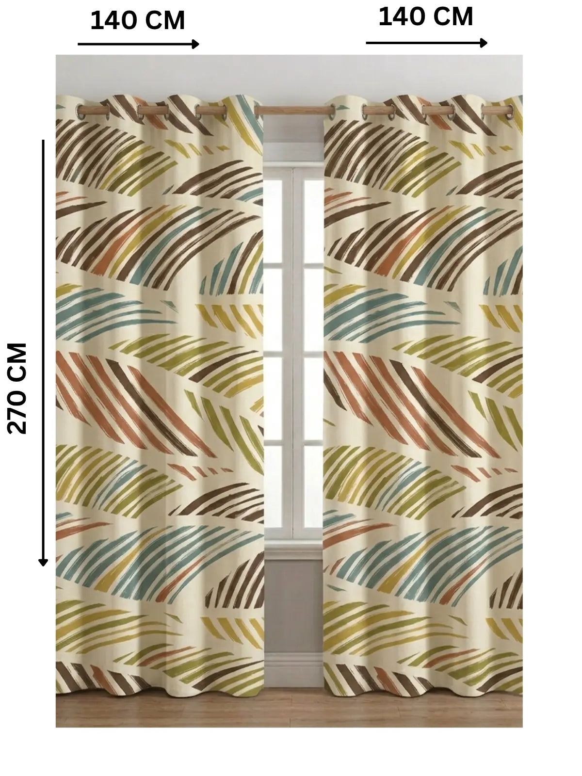 Tropical Leaves - ستارة قطيفة همر  280سم×270 سم | طباعة ديجيتال
