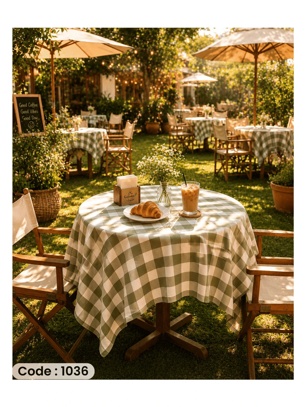 Classic Gingham Picnic Tablecloth | Premium Cotton Collection - مفرش كاروهات كلاسيك للحدائق والرحلات – قطن فاخر