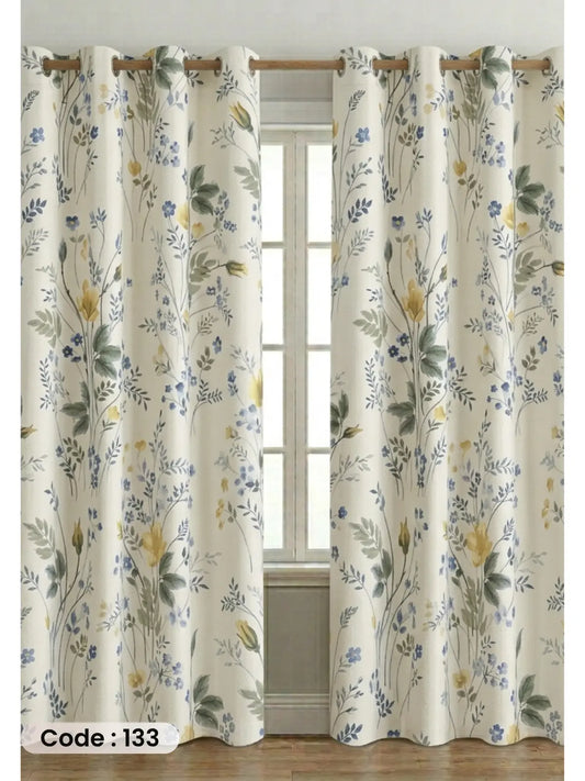Soft Flowers - ستارة قطيفة همر  280سم×270 سم | طباعة ديجيتال