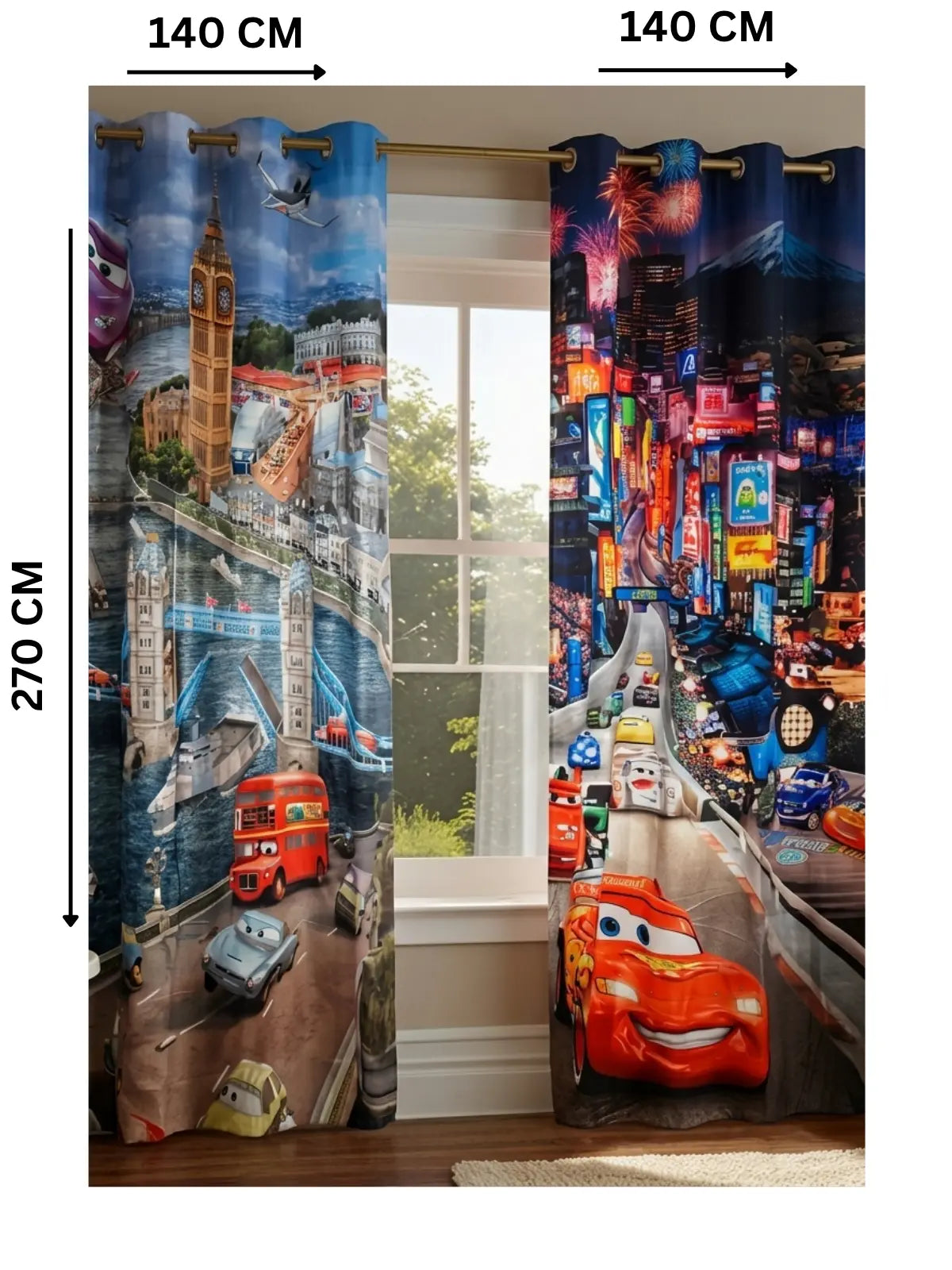 Racing Cars - ستارة أطفال 140×270 سم | طباعة ديجيتال