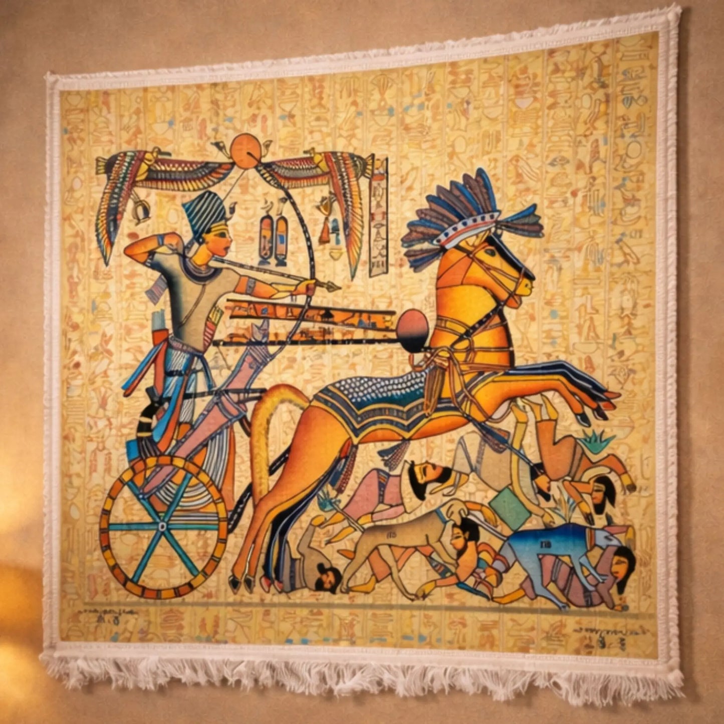 ancient-egypt-pharaoh-chariot-wall-rug-front-view
