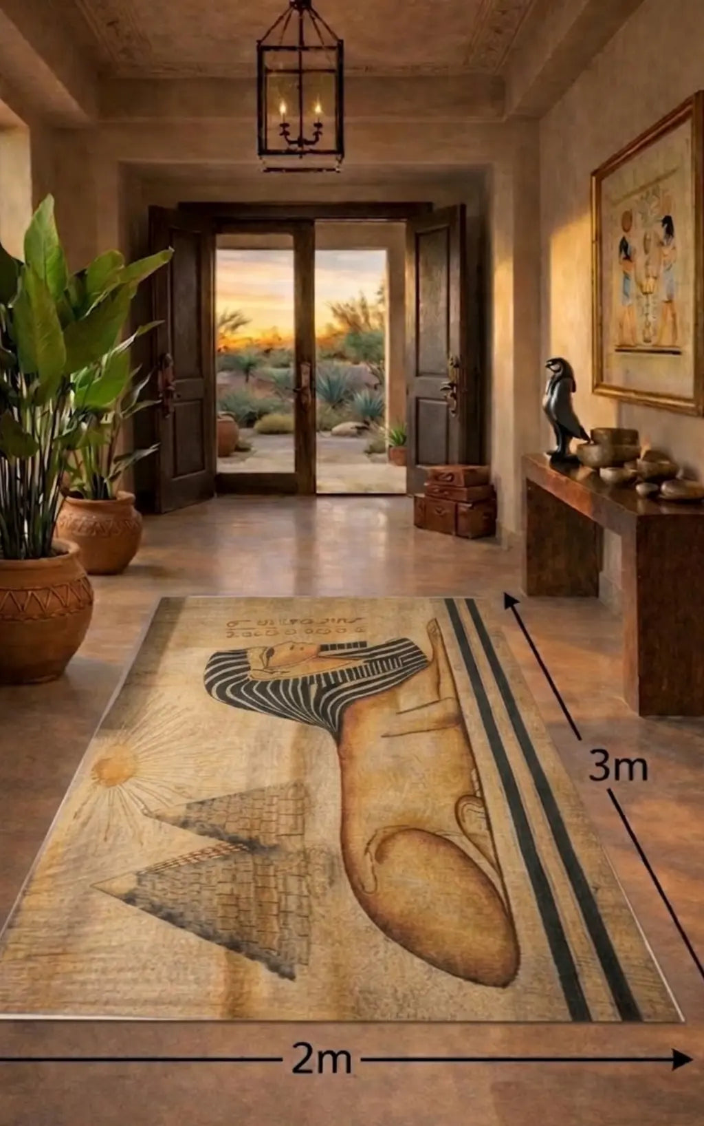  بديل سجاد فرعوني فاخر – تصميم الأهرامات وأبو الهول