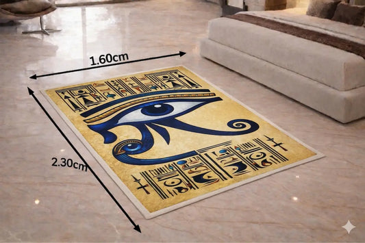  بديل سجاد فرعوني فاخر  تصميم عين حورس بالنقوش الفرعونية