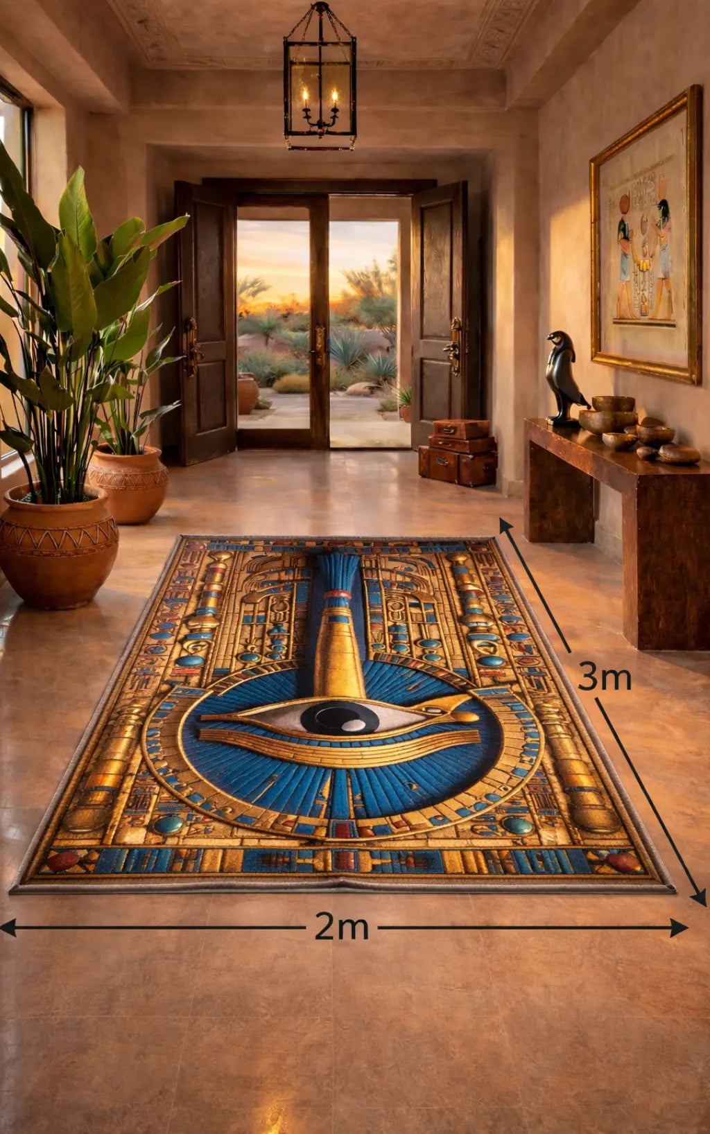  بديل سجاد فرعوني فاخر – تصميم – تصميم عين حورس الملكية والنقوش الفرعونية
