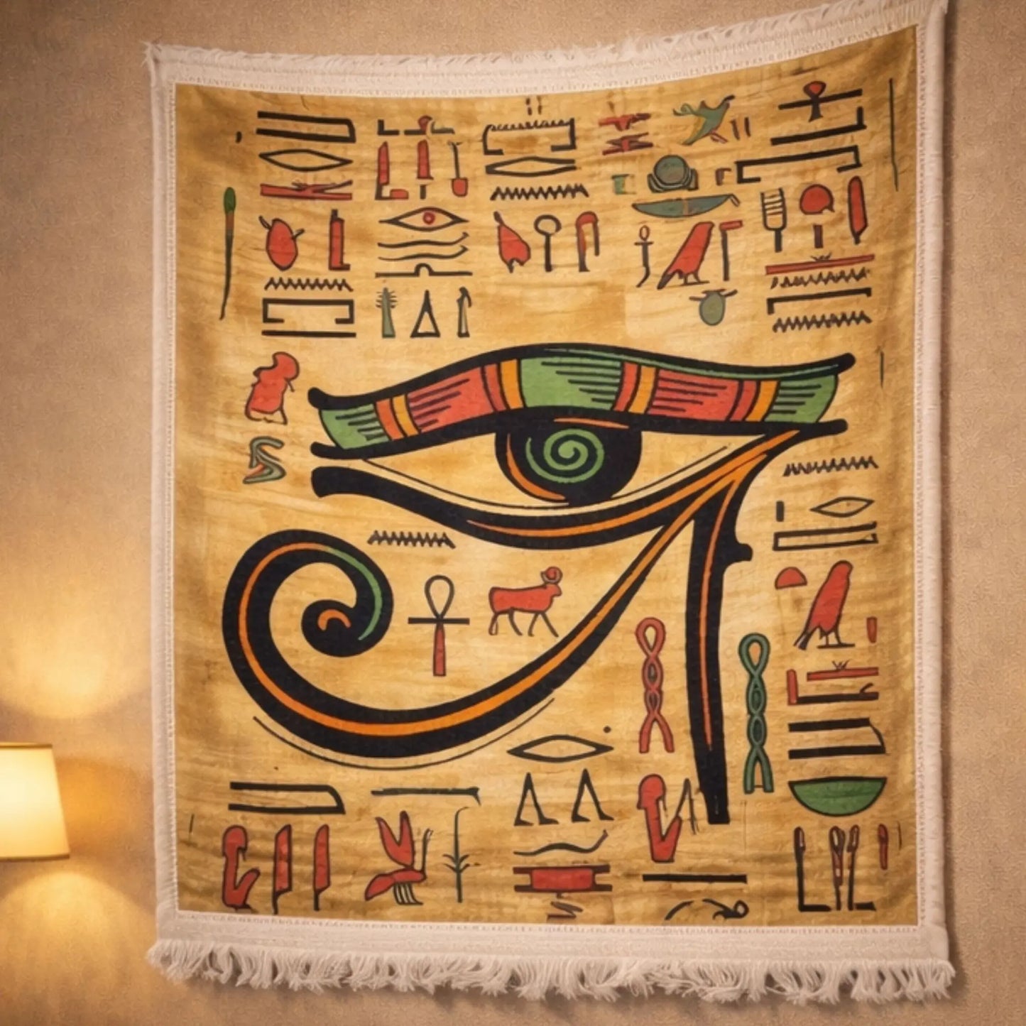 pharaonic-eye-of-horus-wall-rug-decor-front-view