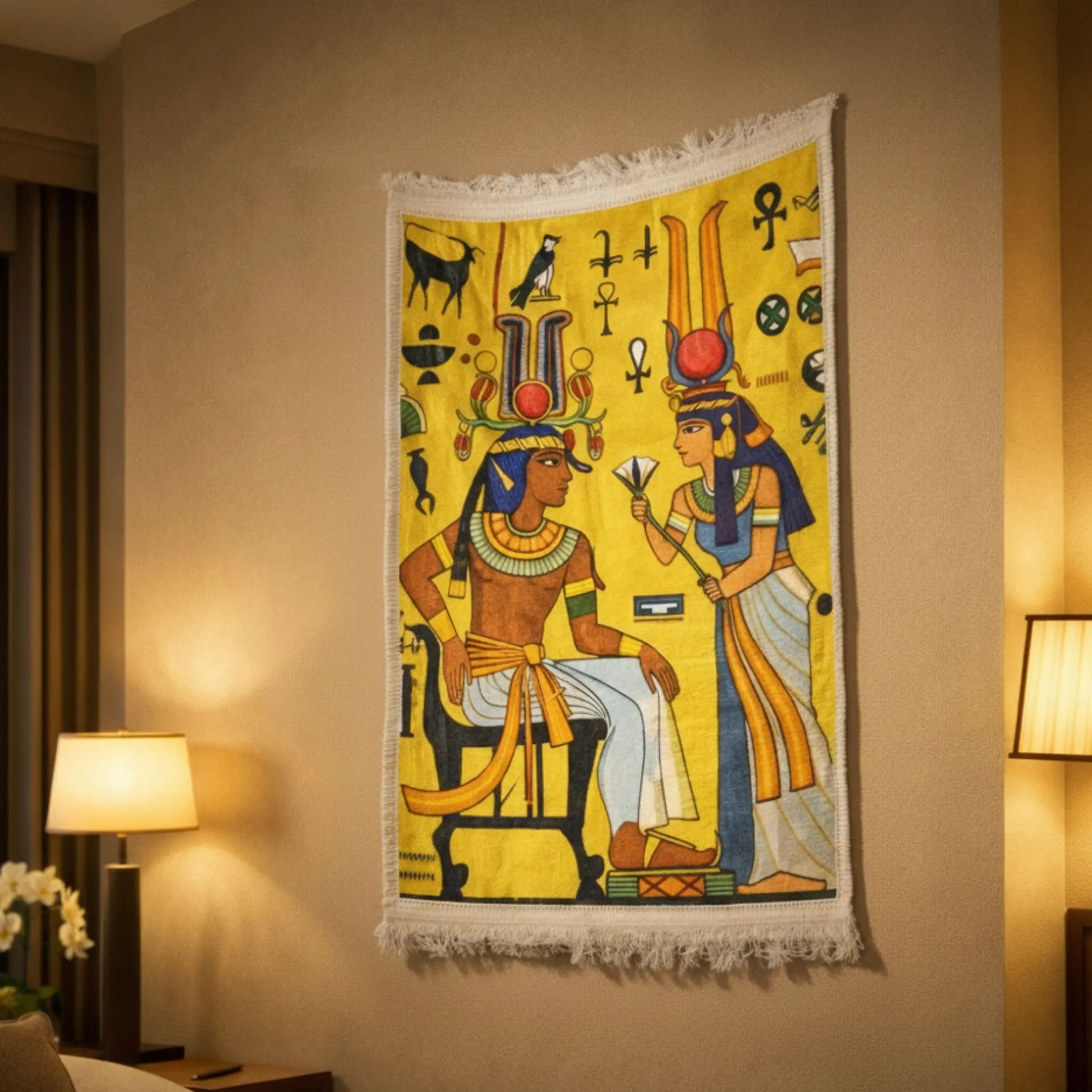 pharaonic-wall-hanging-egyptian-royal-scene-yellow