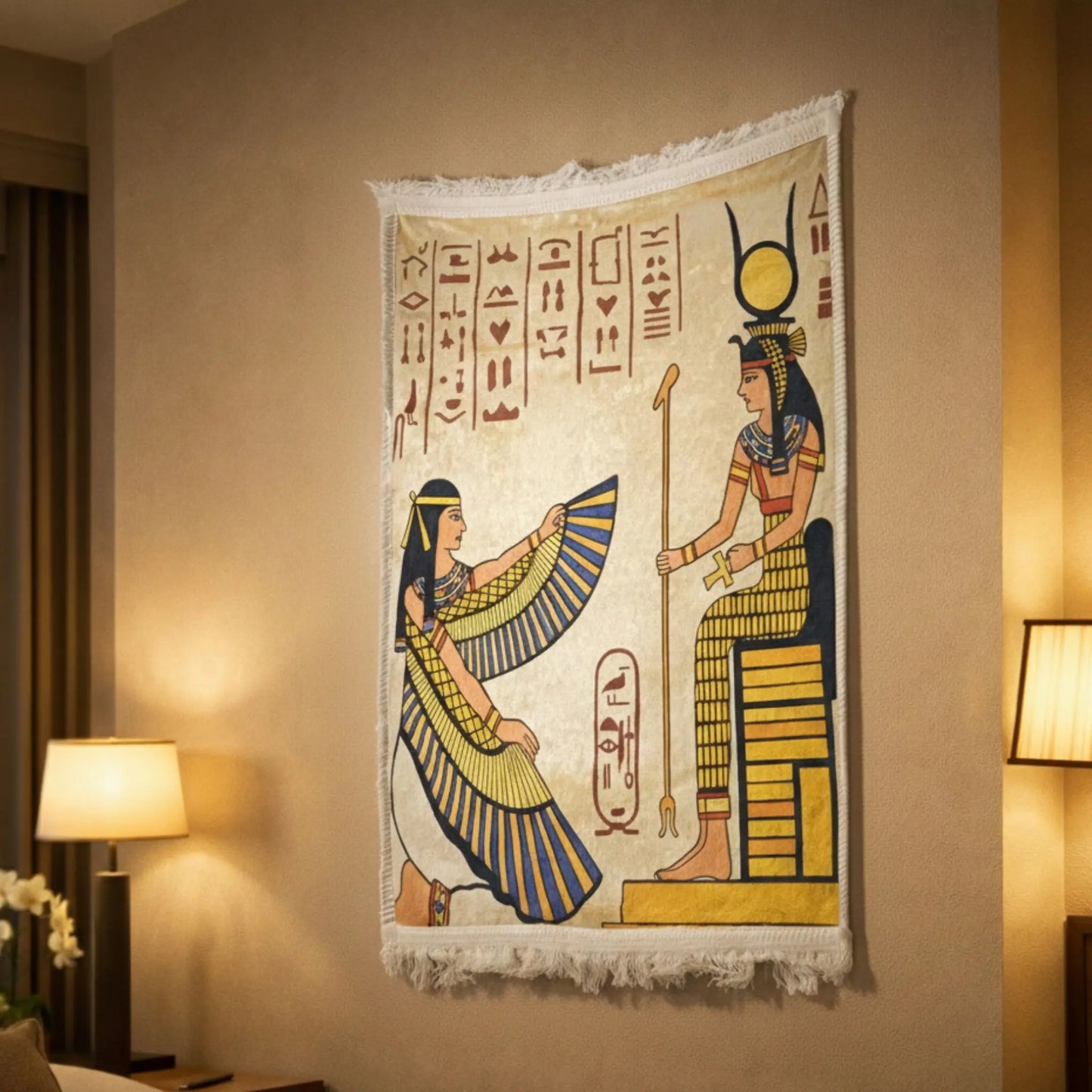 pharaonic-wall-hanging-royal-scene-hieroglyphics