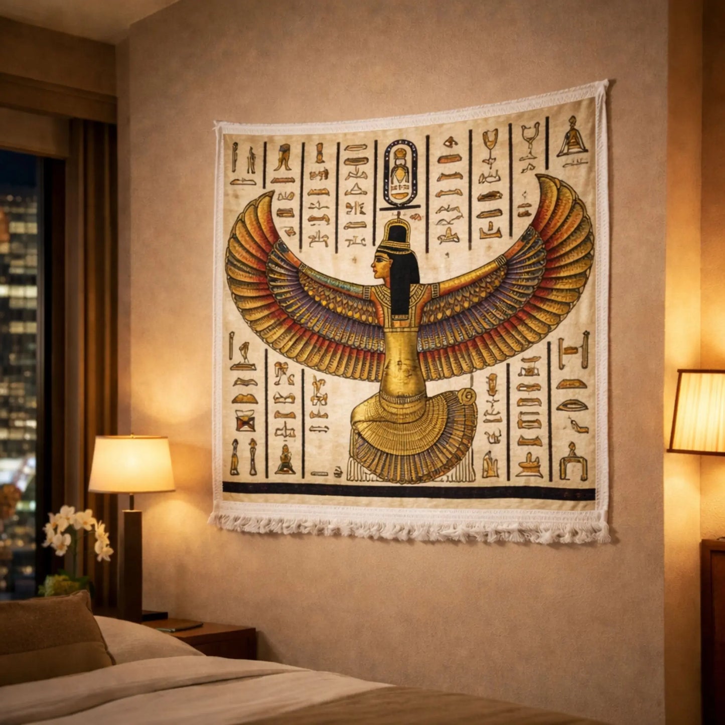 pharaonic-wall-rug-isis-goddess-design