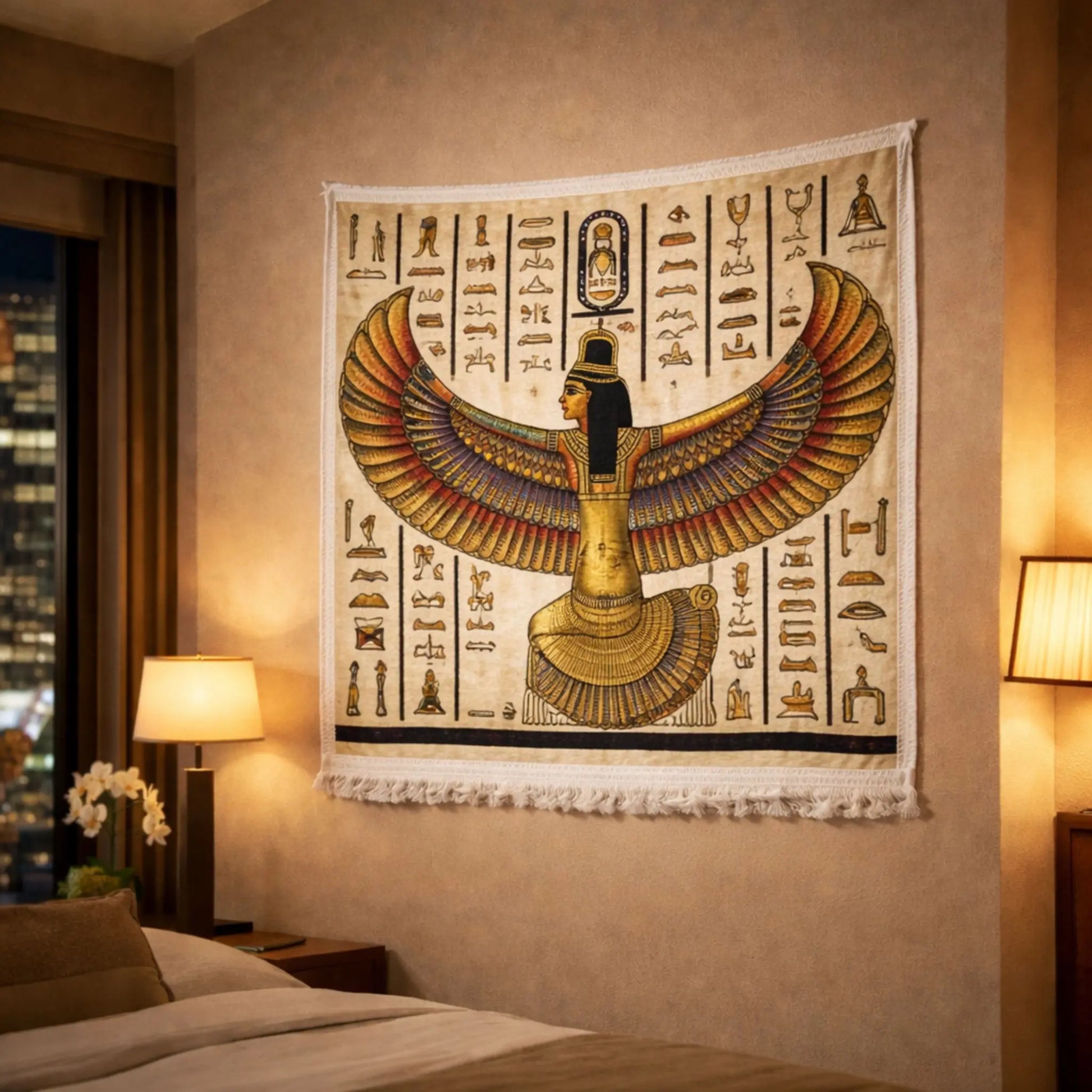 pharaonic-wall-rug-isis-goddess-design