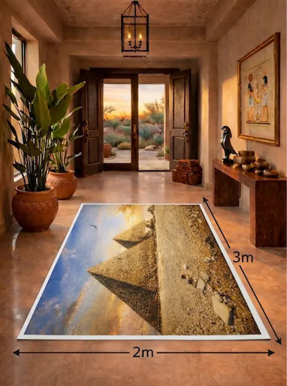  بديل سجاد فرعوني فاخر  تصميم أهرامات الجيزة