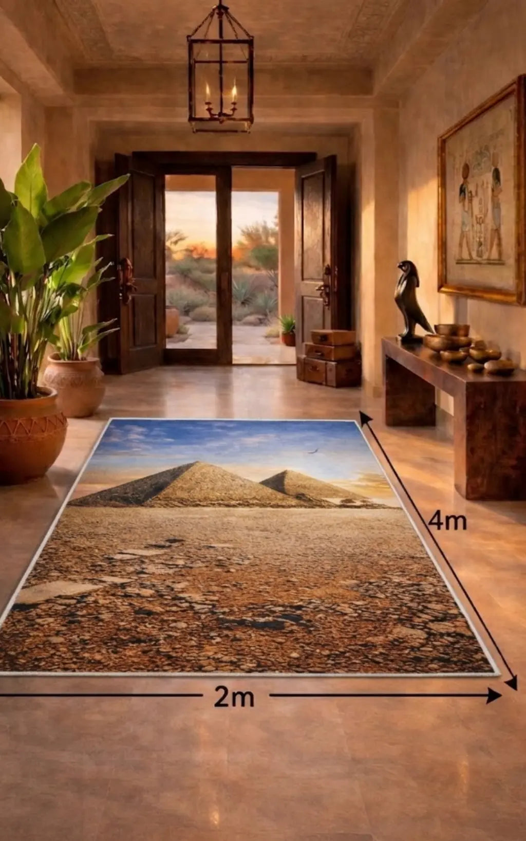  بديل سجاد فرعوني فاخر  تصميم أهرامات الجيزة