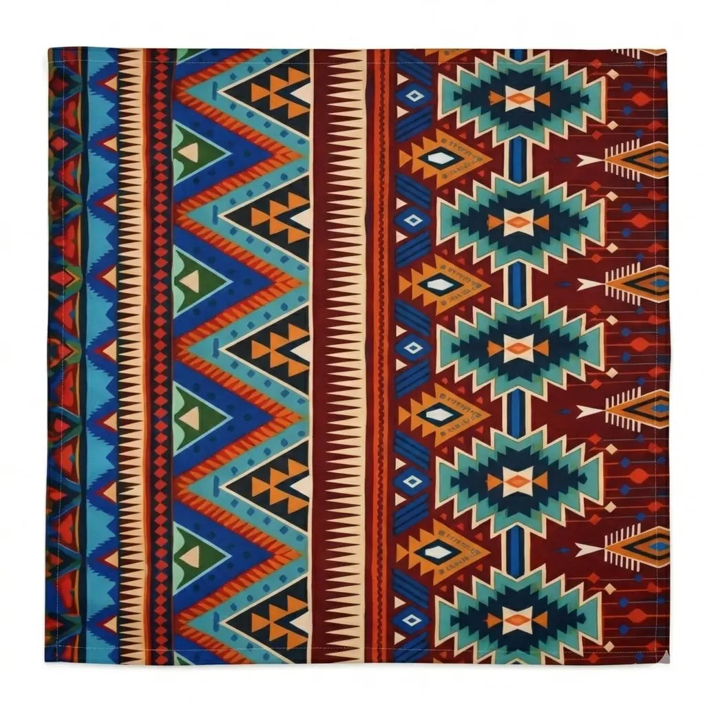 Pharaonic Table Linen design  | مفرش طاولة فرعوني فاخر بتصميم نقوش تراثية ملونة