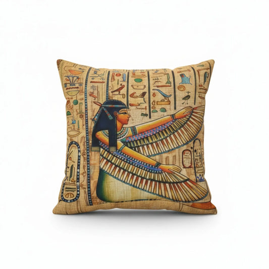 winged-egyptian-goddess-pillow-front-view